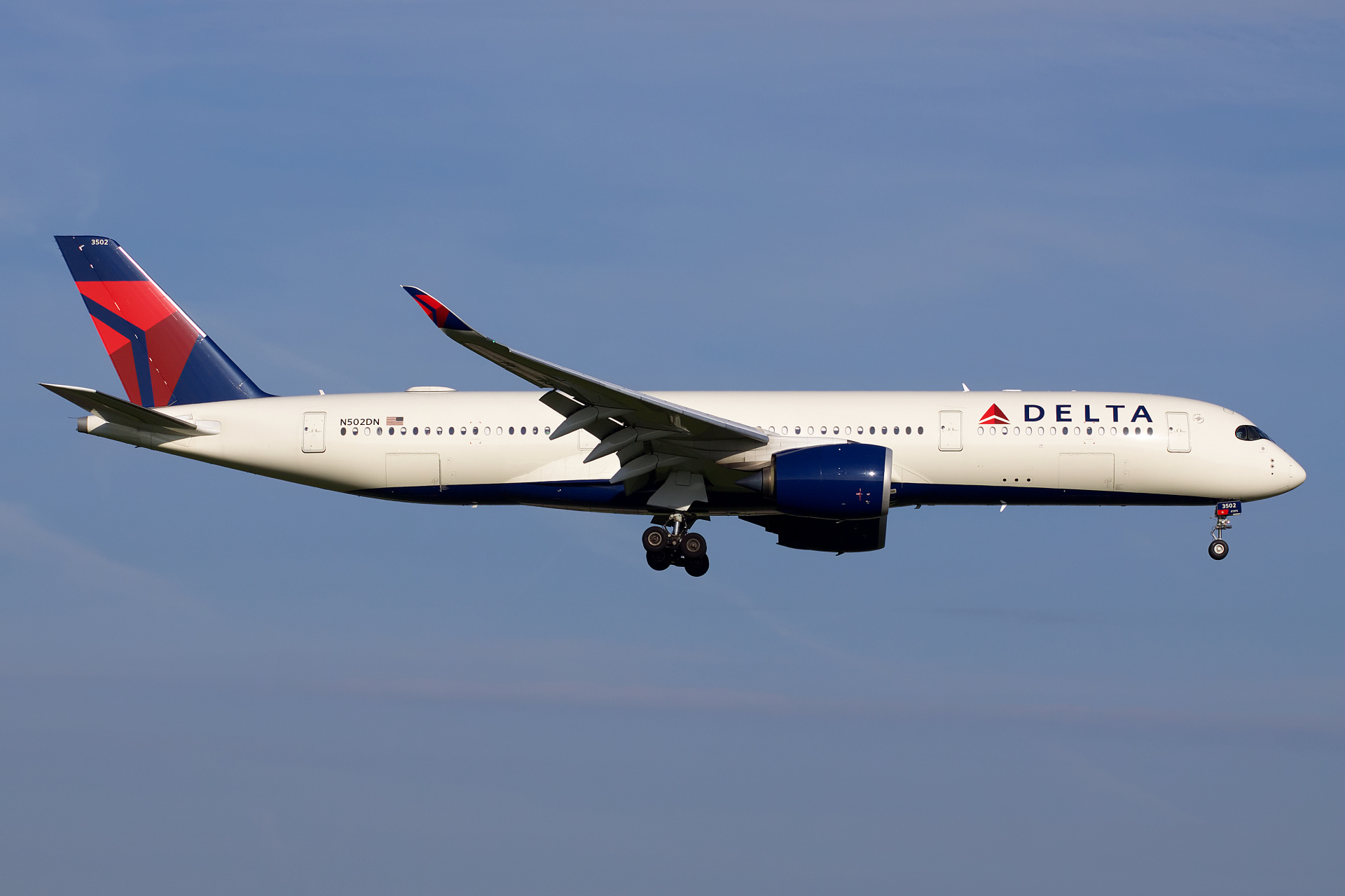 N502DN, Delta Airlines (Aircraft » Schiphol Spotting » Airbus A350-900 » Delta Airlines)