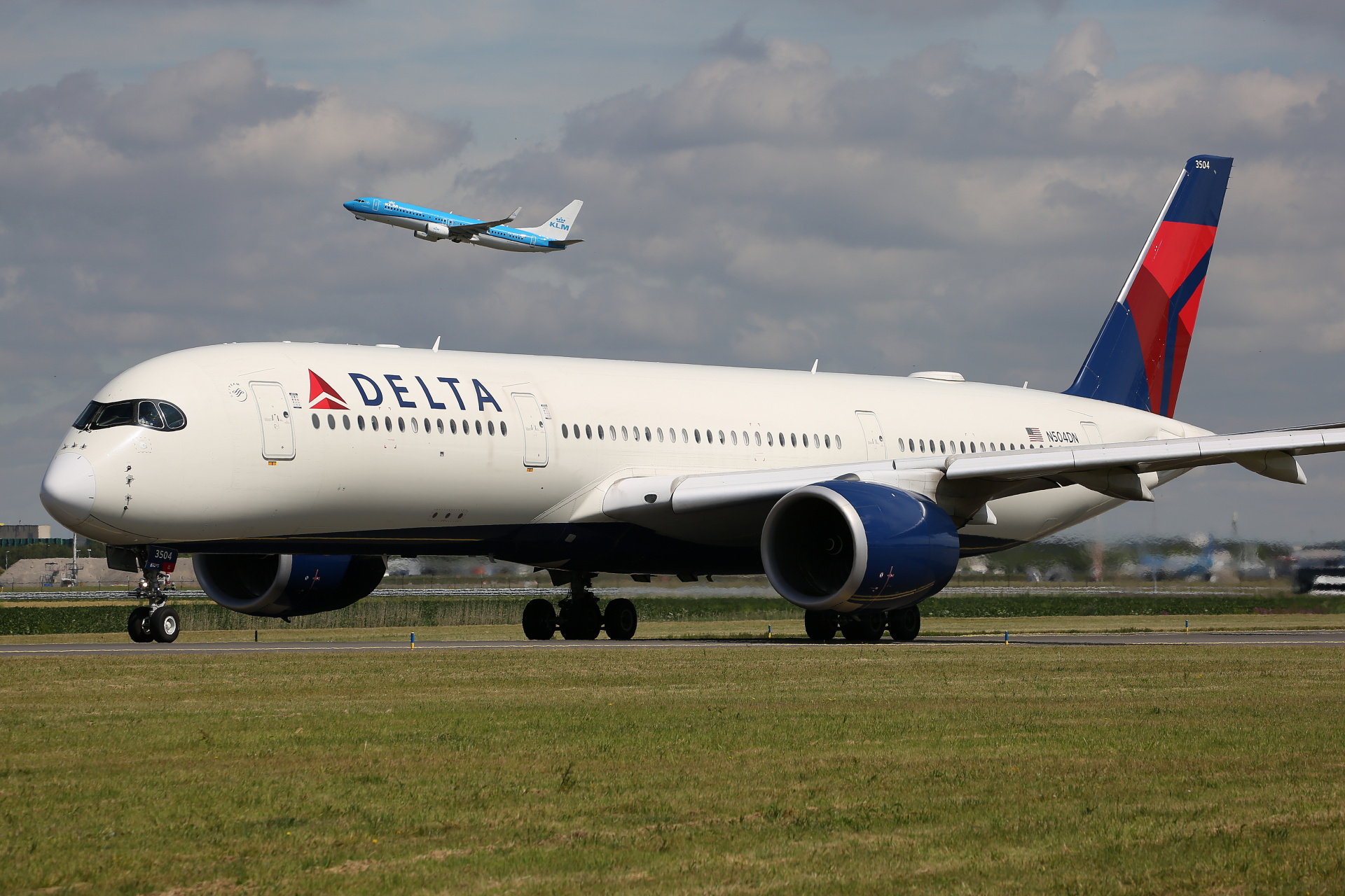 N504DN (Aircraft » Schiphol Spotting » Airbus A350-900 » Delta Airlines)