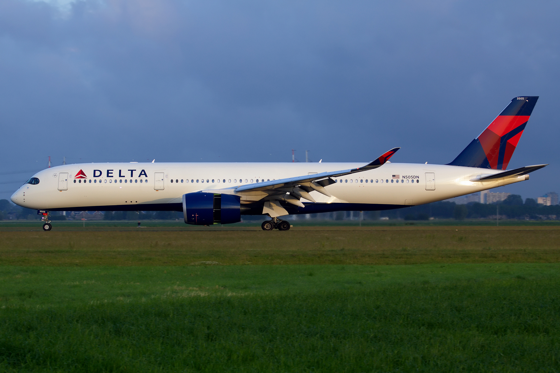 N505DN, Delta Airlines (Aircraft » Schiphol Spotting » Airbus A350-900 » Delta Airlines)