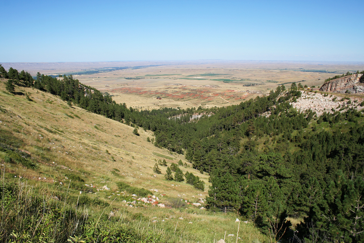 Widok na wschód (Podróże » USA: Na ziemi Czejenów » Wielka Podróż » Bighorn Mountains)