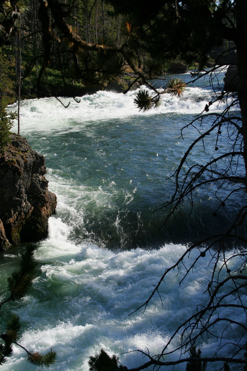 Rzeka Yellowstone w pobliżu Upper Falls