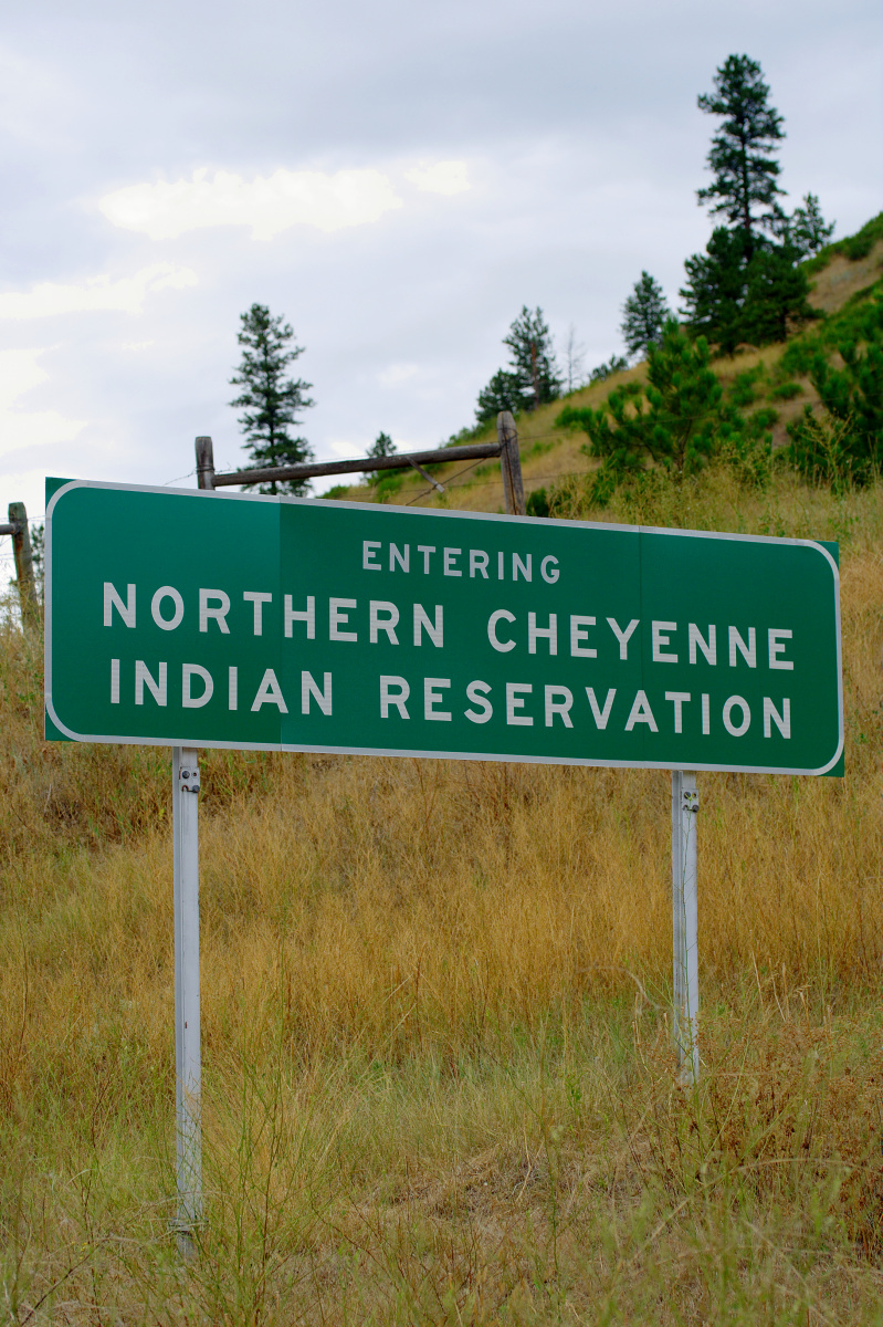 Entrance Sign - Kirby Road (Travels » US Trip 1: Cheyenne Country » The Rez)