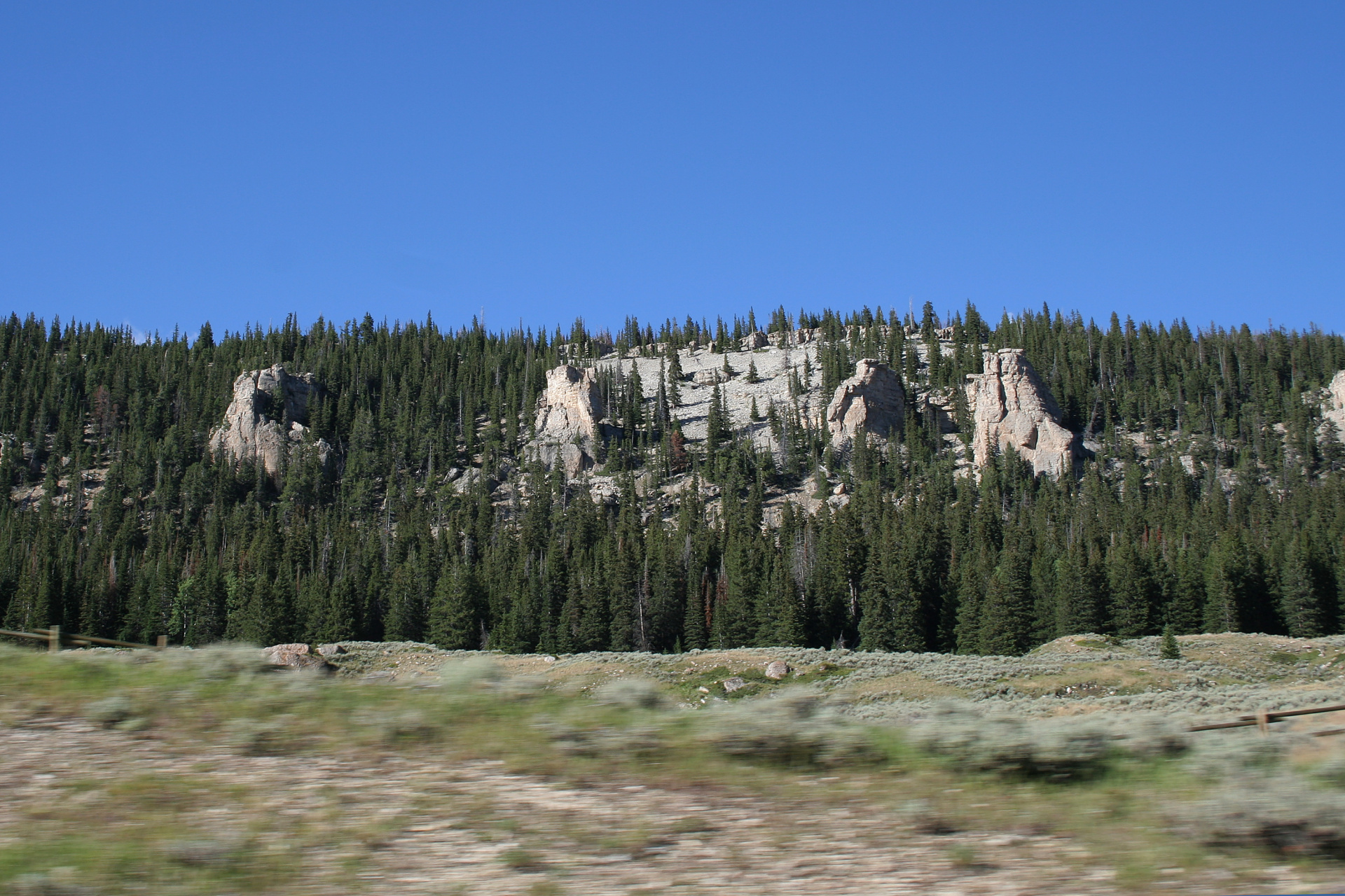 Skały (Podróże » USA: Na ziemi Czejenów » Wielka Podróż » Bighorn Mountains)