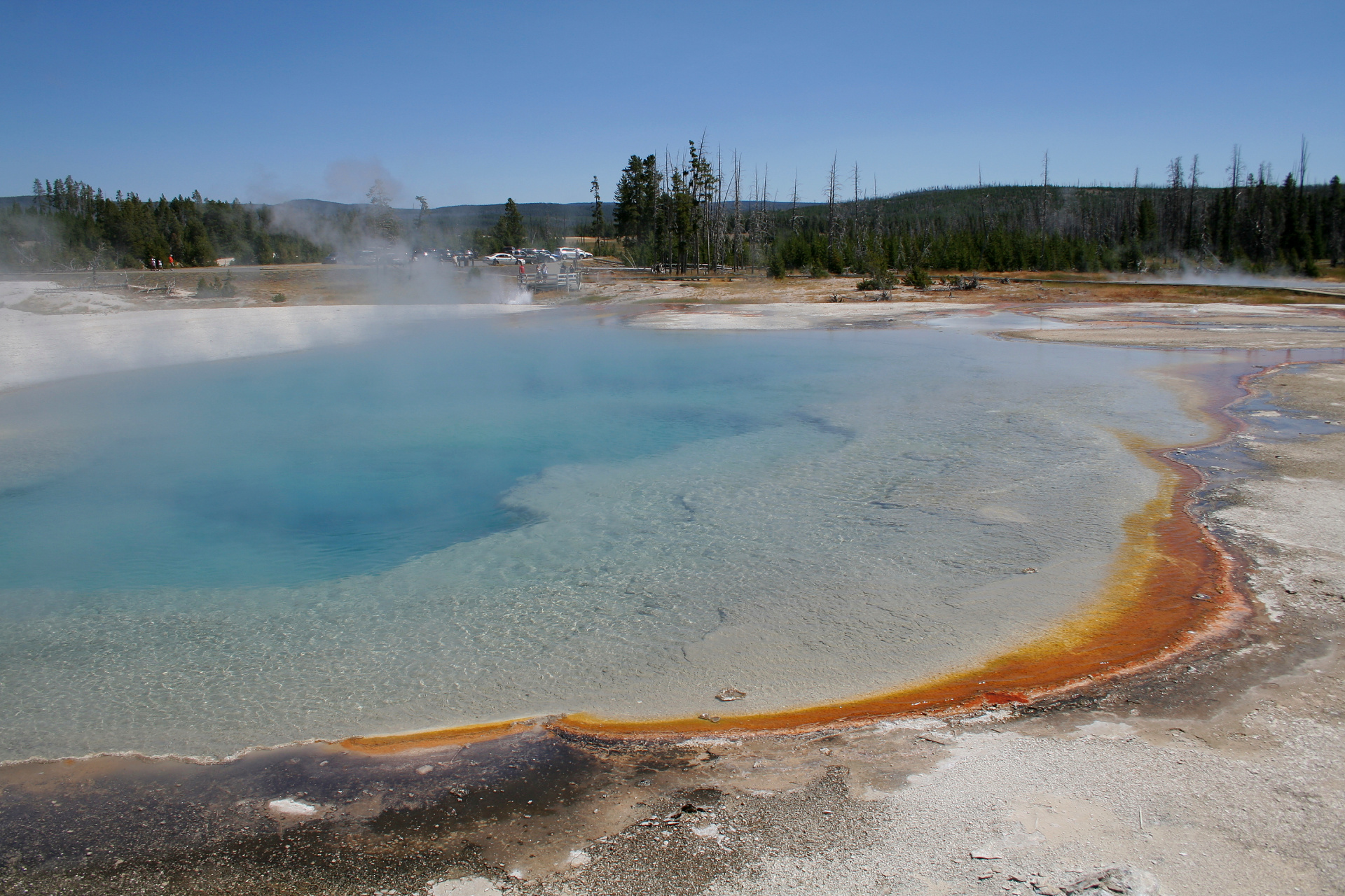 Rainbow Pool (Podróże » USA: Na ziemi Czejenów » Wielka Podróż » Park Narodowy Yellowstone » Gejzery, gorące źródła i jeziora » Black Sand Basin)