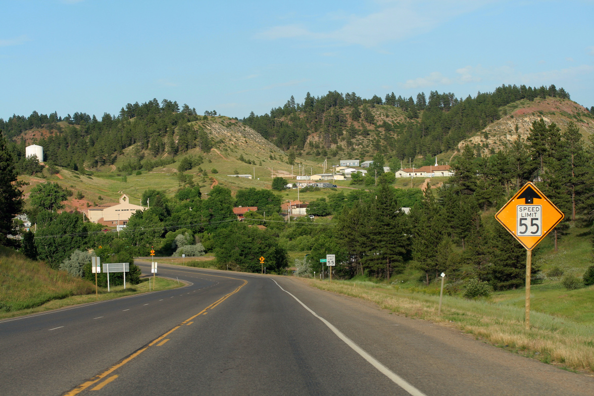 Widok z I-212 (Podróże » USA: Epopeja Czejeńska » Rezerwat » Lame Deer)