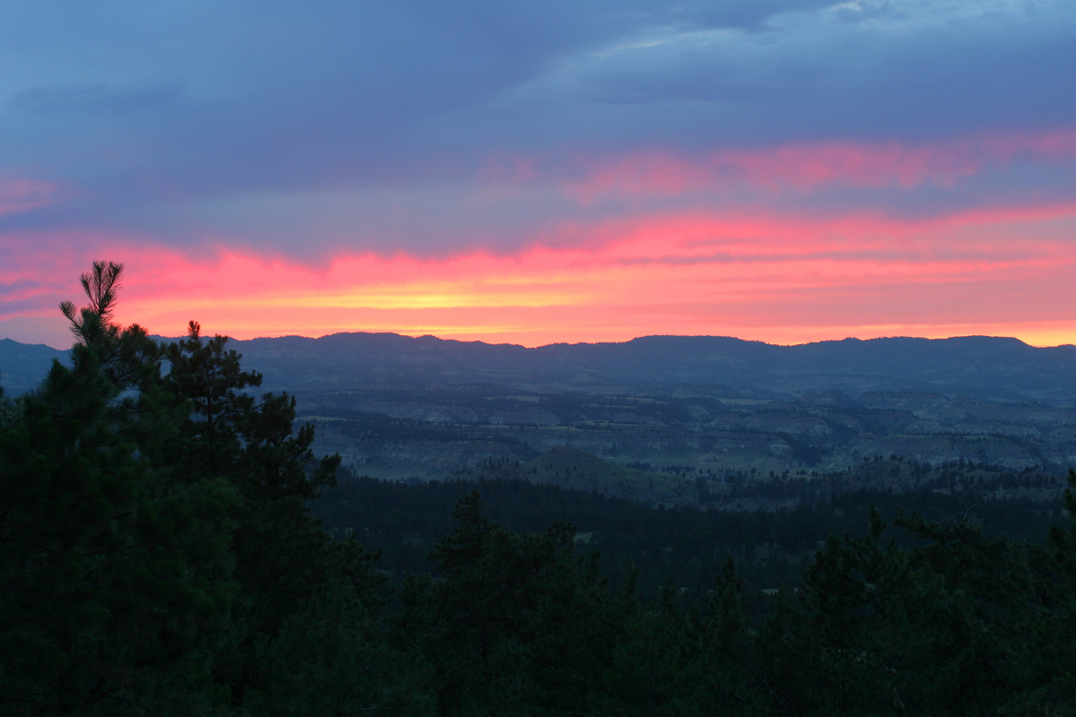 Nightfall (Travels » US Trip 2: Cheyenne Epic » The Rez » Skyline Drive and Morning Star View)