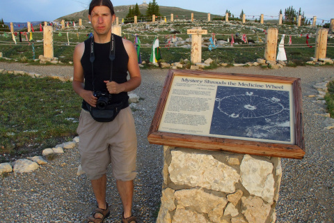 Ja przy Medicine Wheel