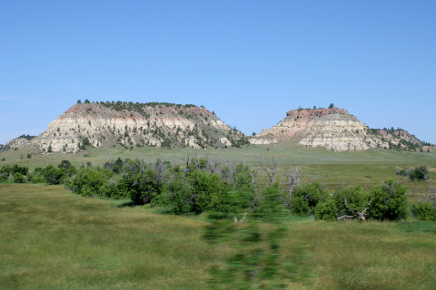 Buttes and Rosebud Creek