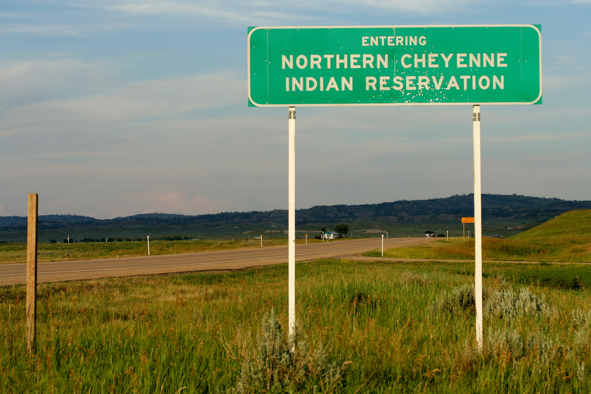 Entrance Sign (Busby) (Travels » US Trip 2: Cheyenne Epic » The Rez)