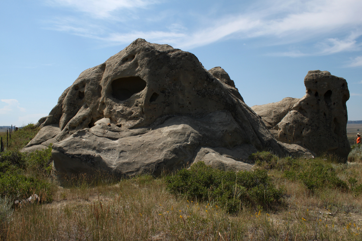 Carved Sandstone (Travels » US Trip 3: The Roads Not Taken » The Country » Colstrip and Surroundings)