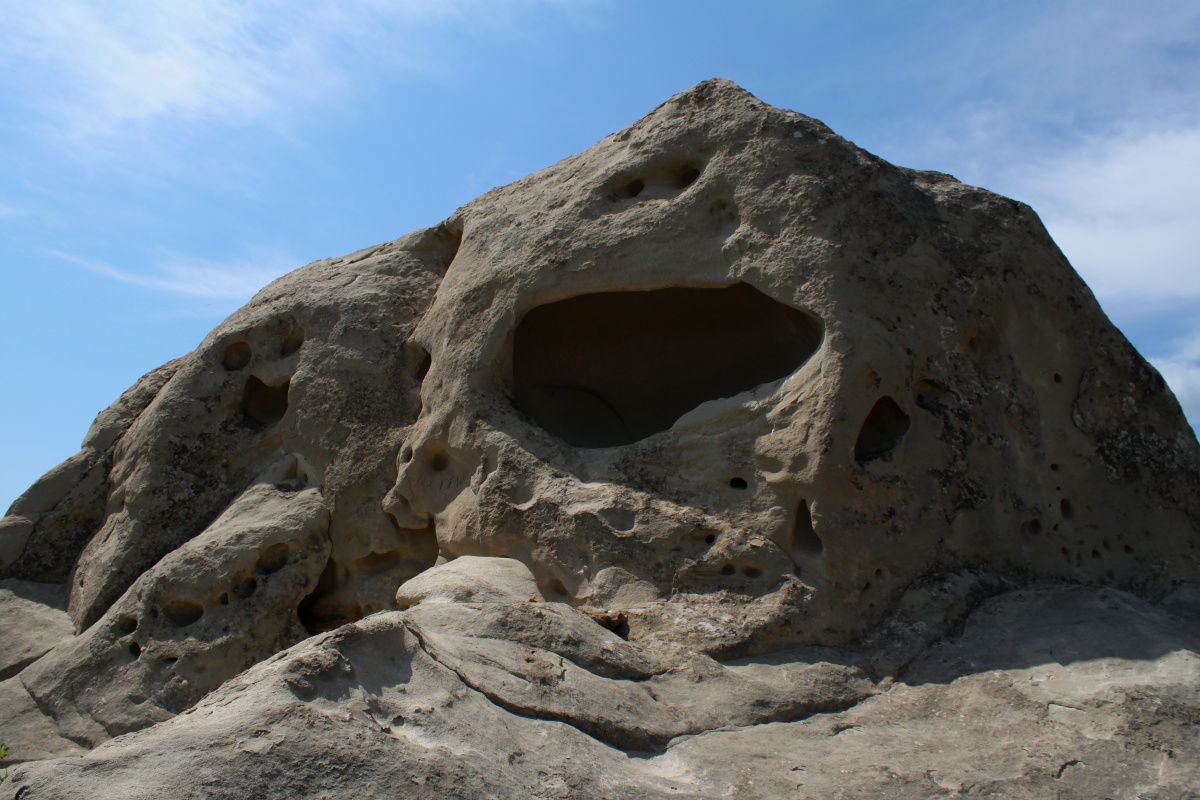 Carved Sandstone (Travels » US Trip 3: The Roads Not Taken » The Country » Colstrip and Surroundings)