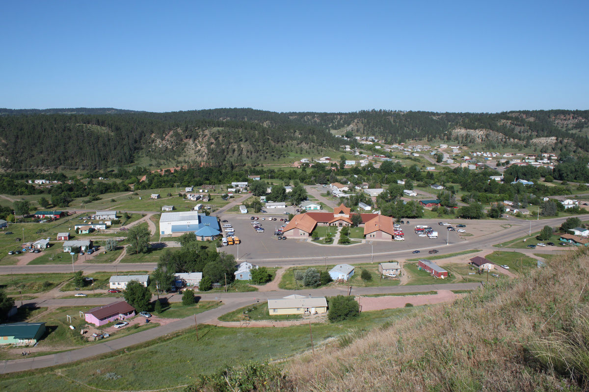 Tribal Office Building and Business District (Travels » US Trip 3: The Roads Not Taken » The Rez » Lame Deer)