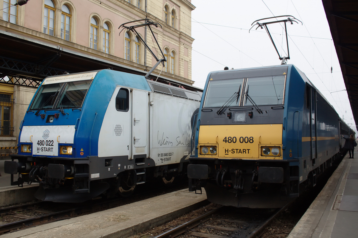 Bombardier TRAXX P160AC2 480 008, 480 002 (Travels » Budapest » Vehicles » Trains and Locomotives)