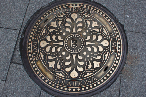 Ornate manhole cover