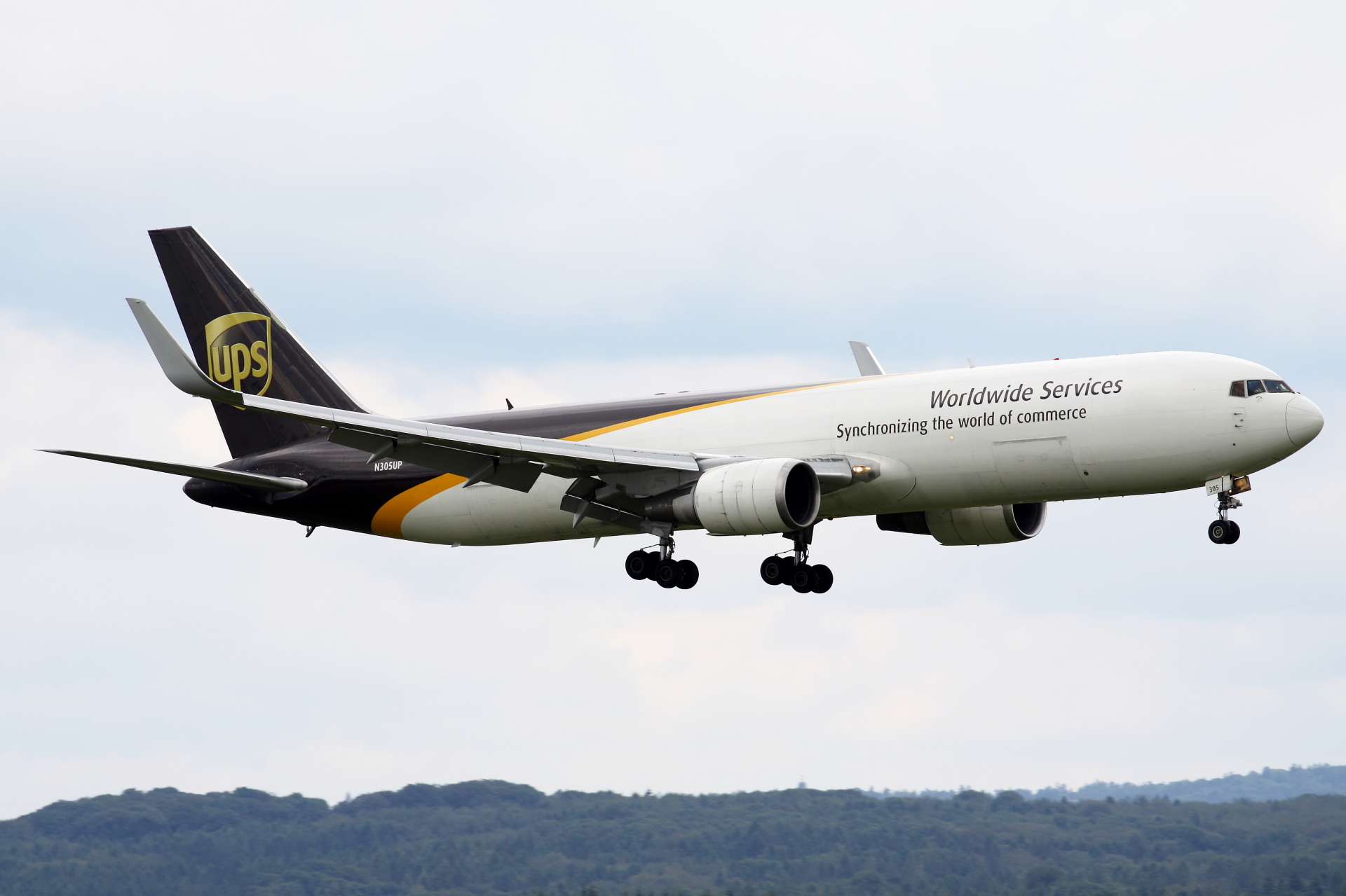 Boeing 767-300F, N305UP, United Parcel Service (UPS) Airlines (Travels » Cologne » Aircraft)