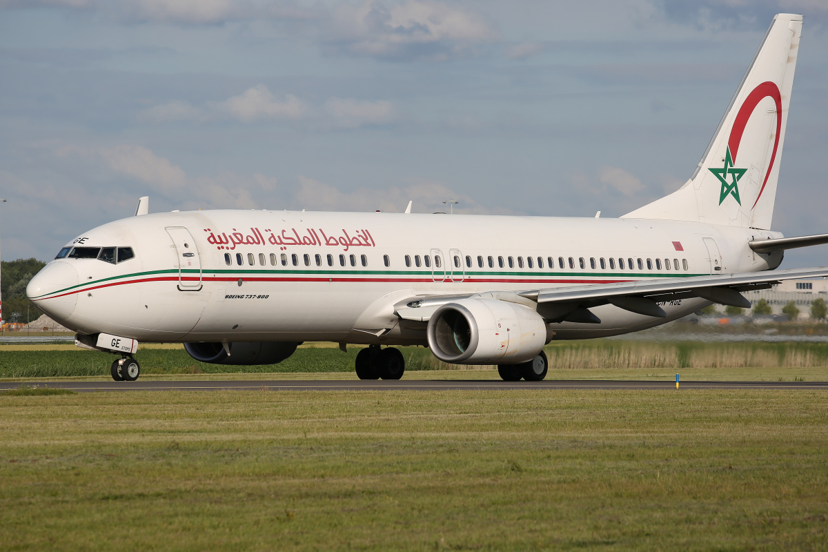 CN-RGE, Royal Air Maroc (Samoloty » Spotting na Schiphol » Boeing 737-800)