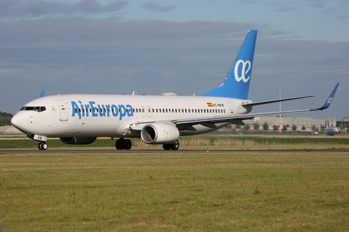 EC-MXM, Air Europa (Samoloty » Spotting na Schiphol » Boeing 737-800)