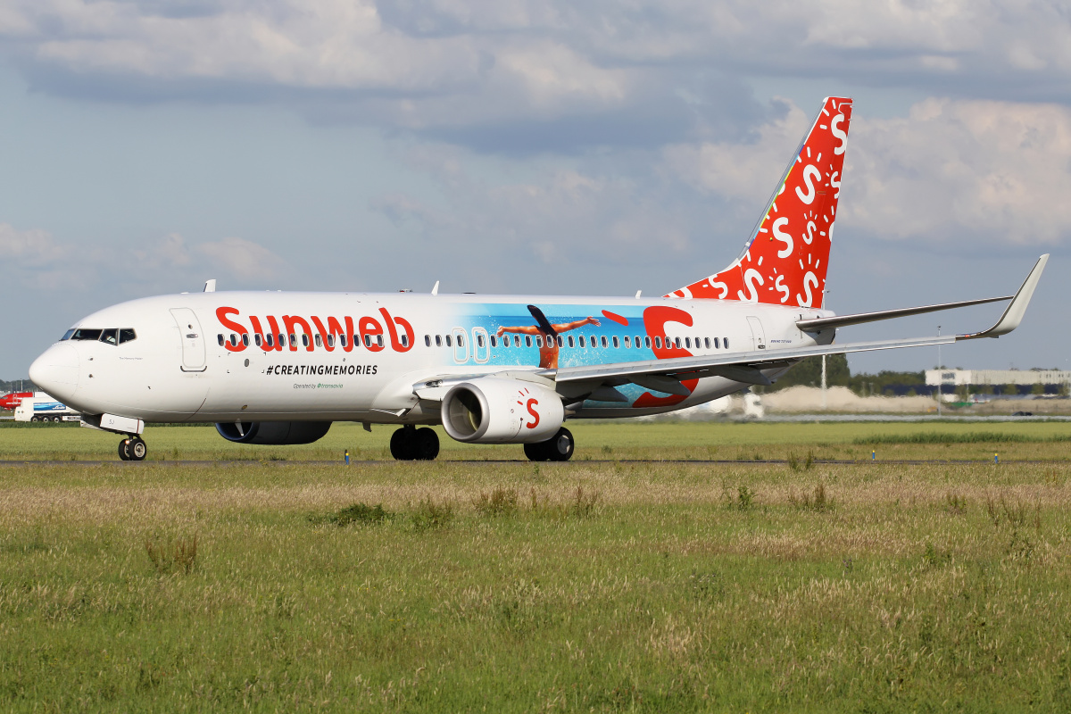 PH-HSJ, Sunweb (malowanie #CreatingMemories) (Samoloty » Spotting na Schiphol » Boeing 737-800)