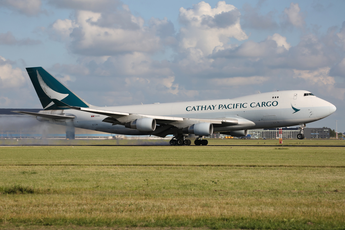 B-LIB, Cathay Pacific Cargo (Aircraft » Schiphol Spotting » Boeing 747-400F)