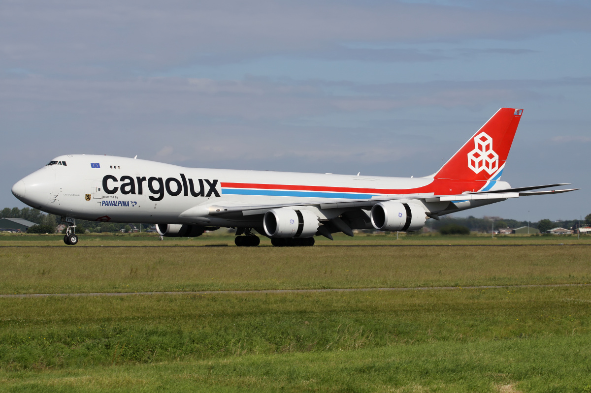 LX-VCH, Cargolux Airlines (Samoloty » Spotting na Schiphol » Boeing 747-8F)