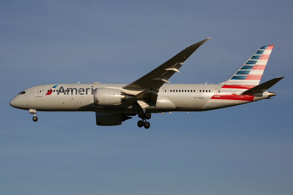 N818AL, American Airlines (Samoloty » Spotting na Schiphol » Boeing 787-8 Dreamliner)