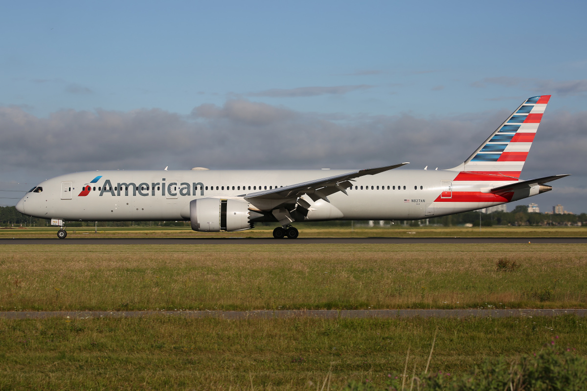 N827AN, American Airlines (Samoloty » Spotting na Schiphol » Boeing 787-9 Dreamliner)