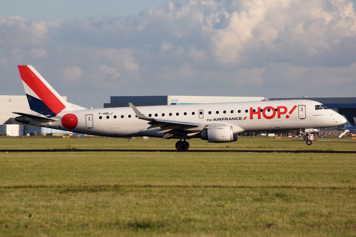 F-HBLJ, HOP! for Air France (Aircraft » Schiphol Spotting » Embraer E190)