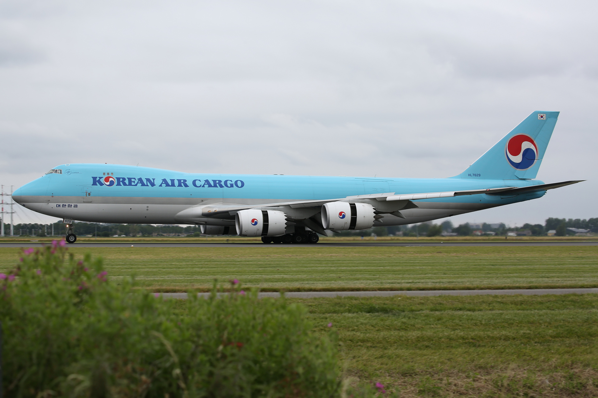 HL7629, Korean Air Cargo (Samoloty » Spotting na Schiphol » Boeing 747-8F)