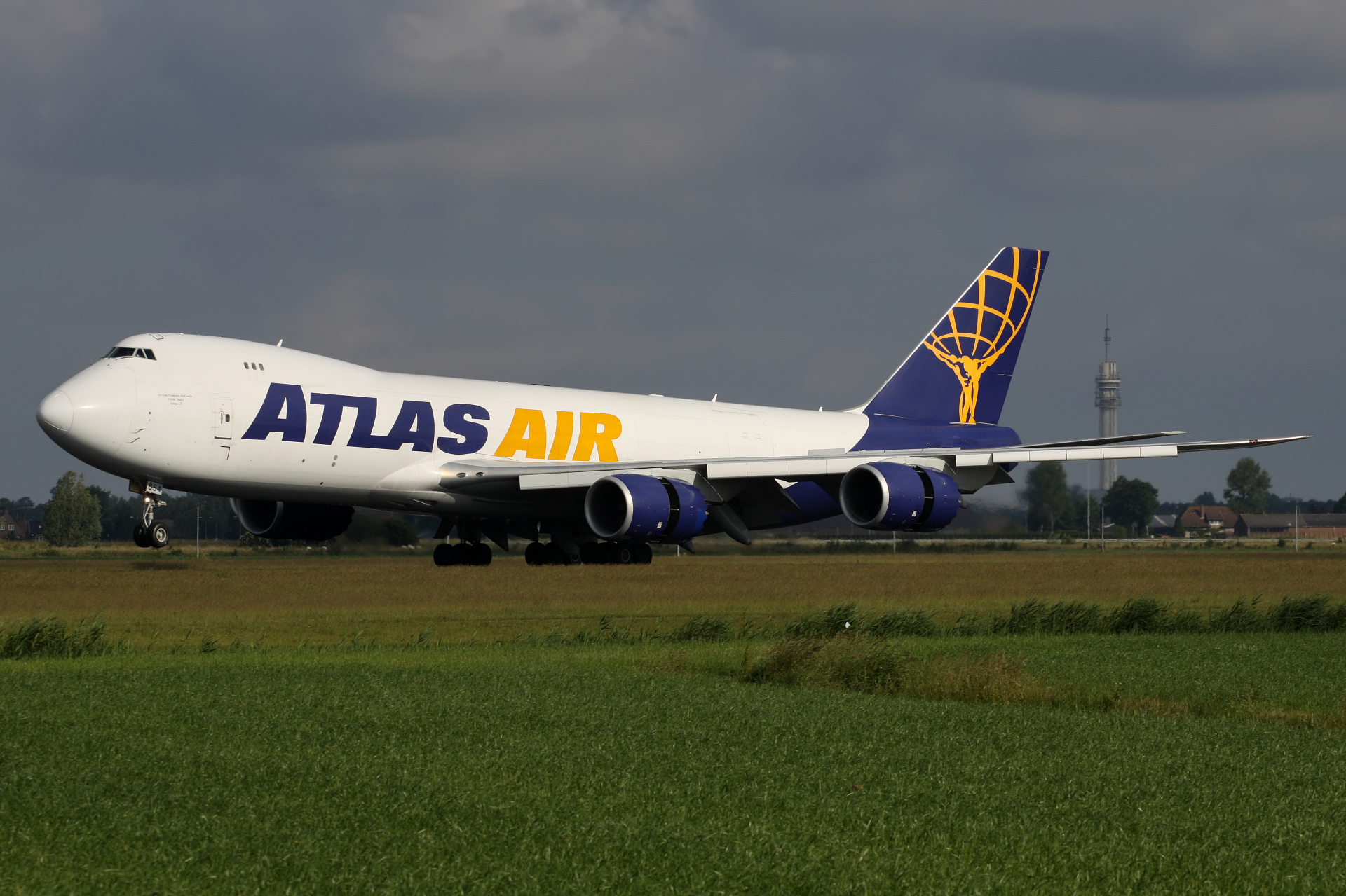 N854GT, Atlas Air (Samoloty » Spotting na Schiphol » Boeing 747-8F)