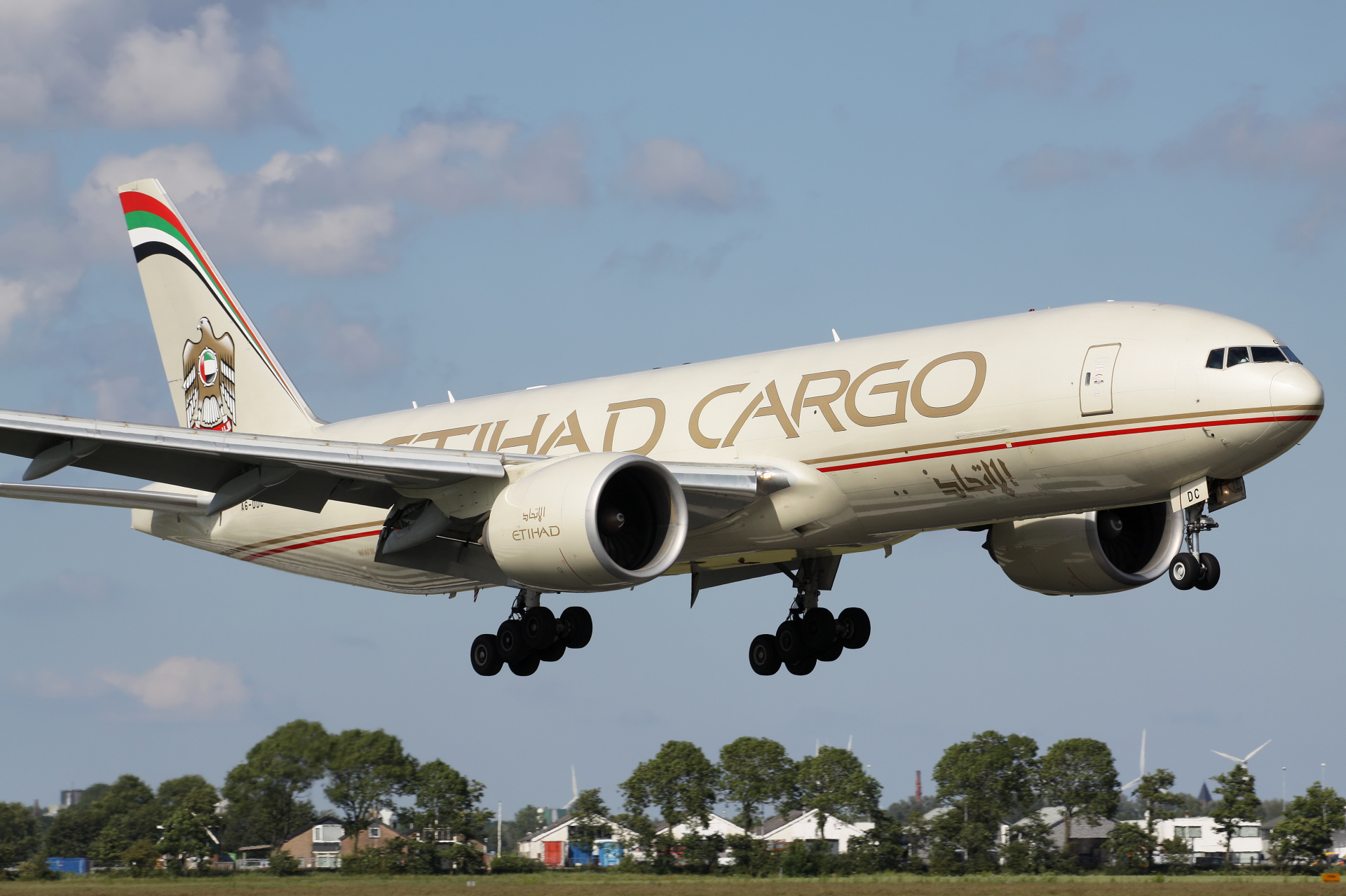 A6-DDC, Etihad Cargo (Samoloty » Spotting na Schiphol » Boeing 777F)