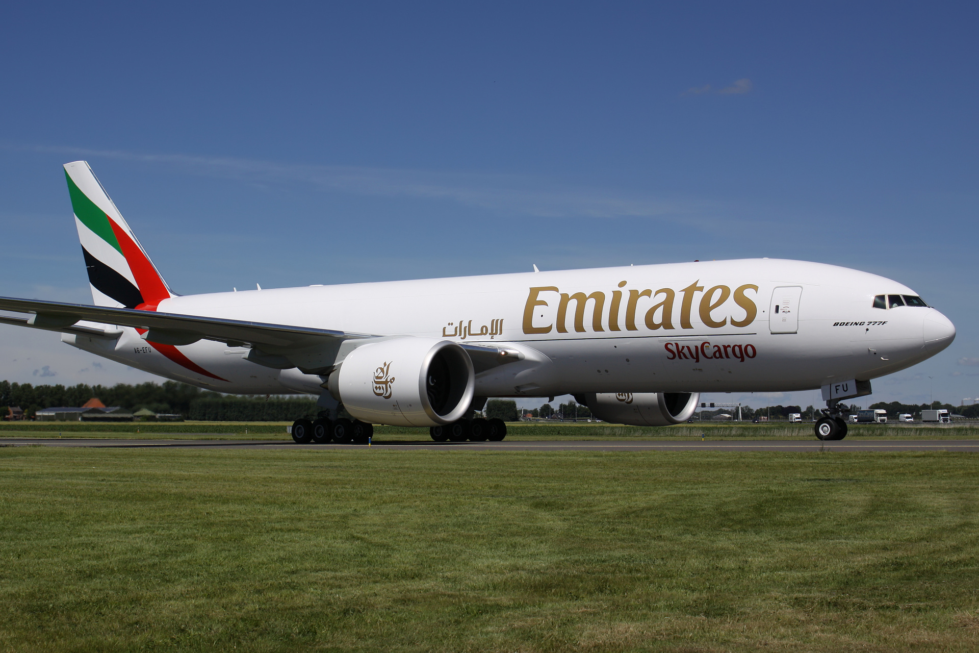 A6-EFU, Emirates SkyCargo (Samoloty » Spotting na Schiphol » Boeing 777F)