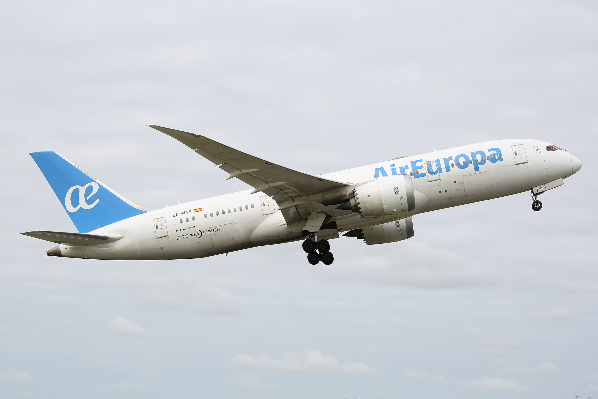 EC-MNS, Air Europa (Samoloty » Spotting na Schiphol » Boeing 787-8 Dreamliner)