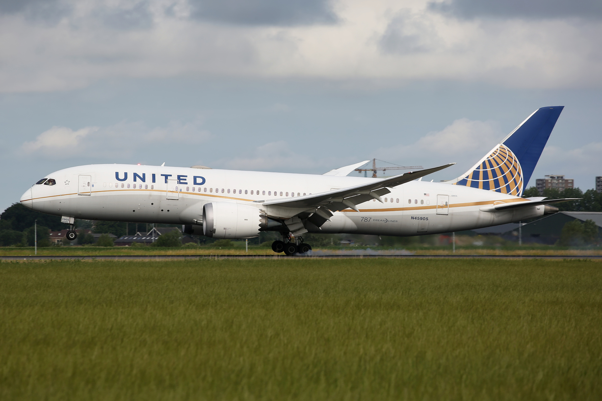 N45905, United Airlines (Samoloty » Spotting na Schiphol » Boeing 787-8 Dreamliner)
