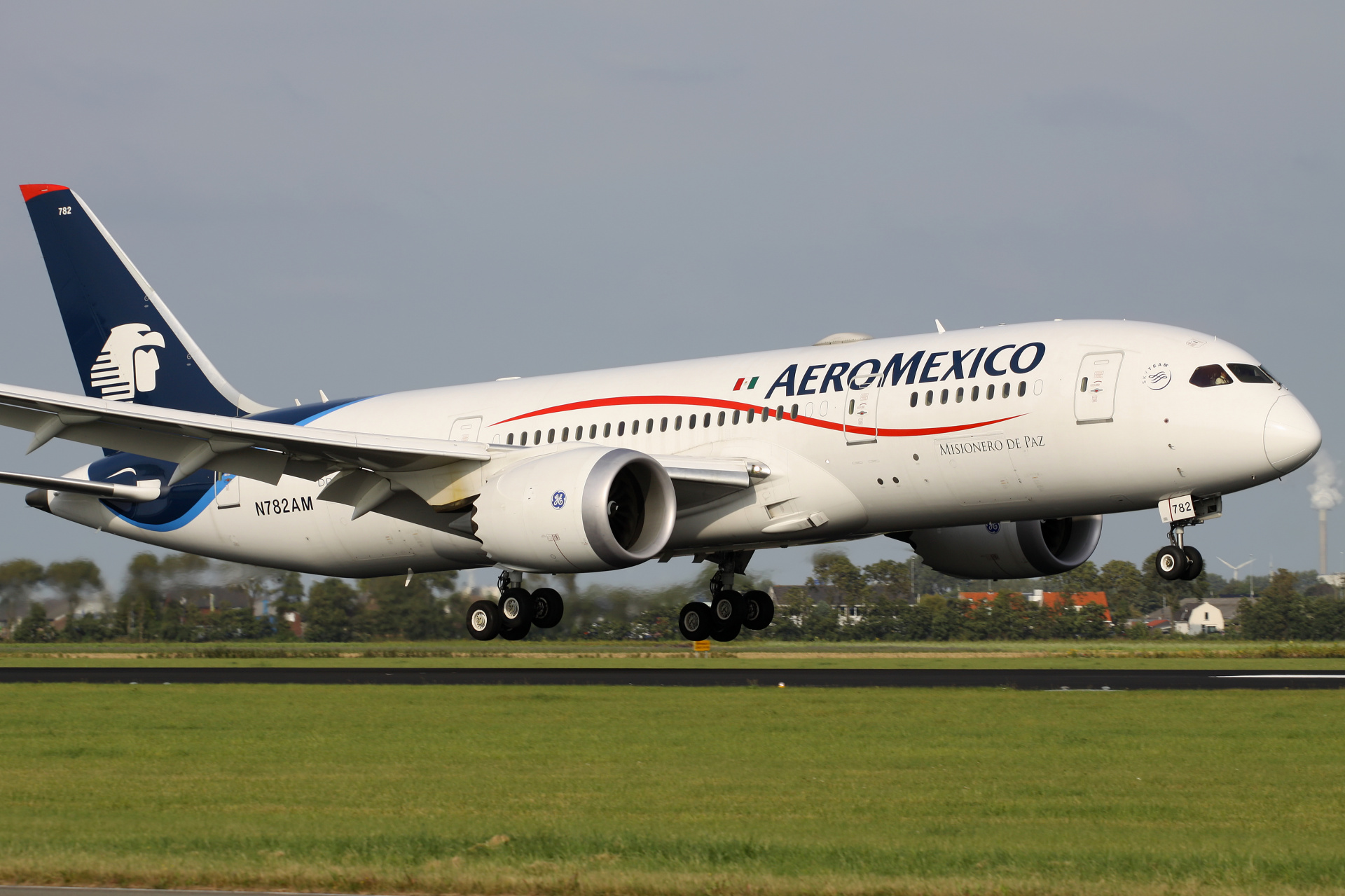 N782AM, AeroMexico (Samoloty » Spotting na Schiphol » Boeing 787-8 Dreamliner)