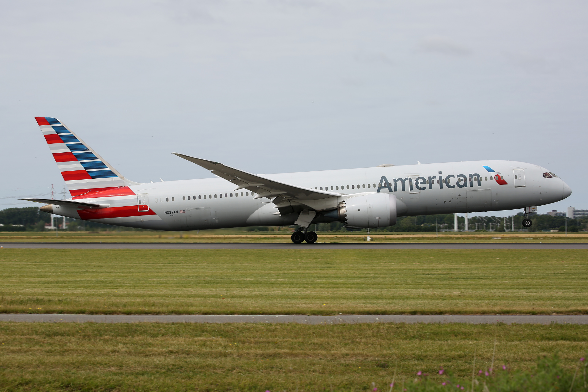 N827AN, American Airlines (Samoloty » Spotting na Schiphol » Boeing 787-9 Dreamliner)