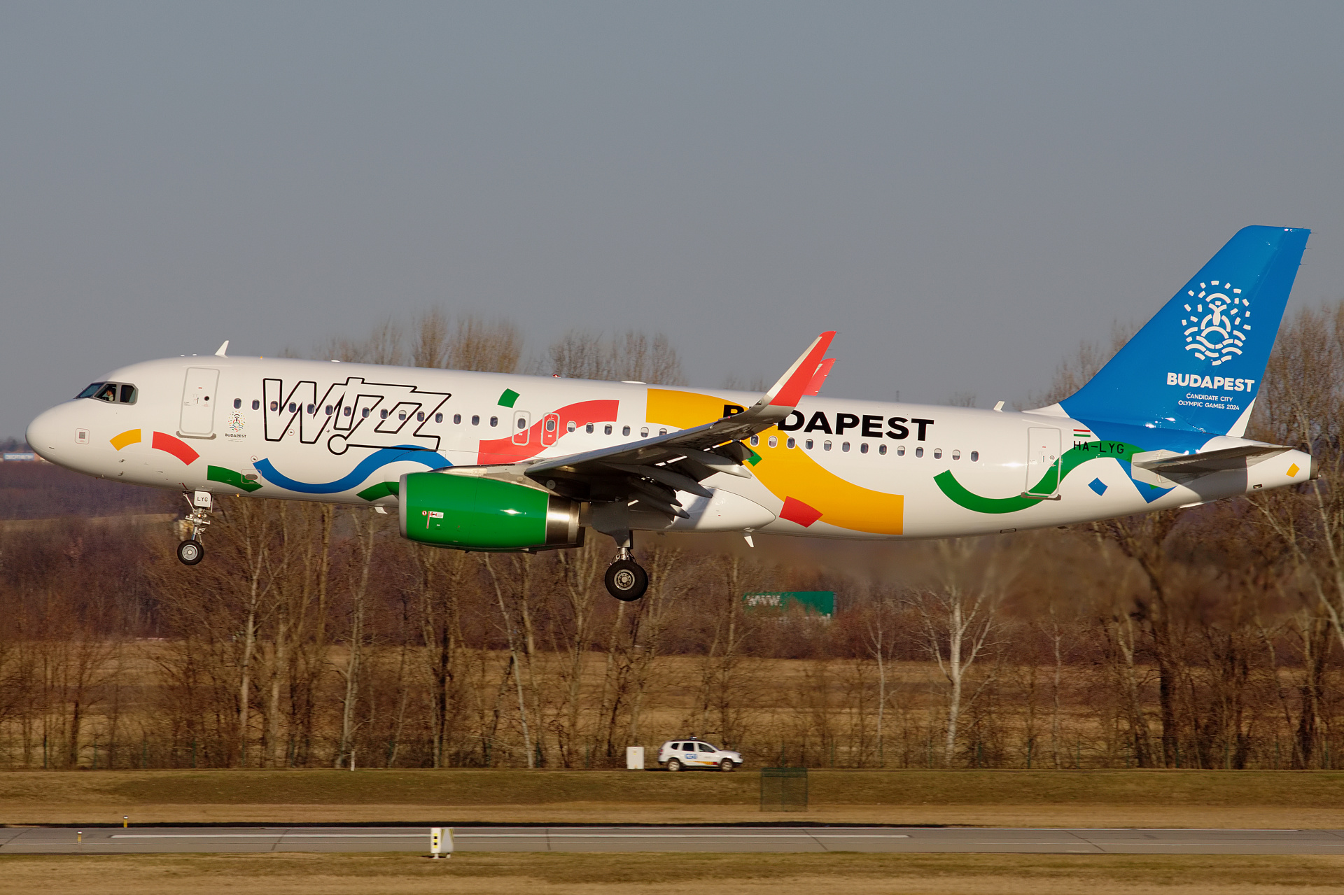 HA-LYG, Wizz Air (malowanie Budapest - 2024 Olympic Bid) (Samoloty » Spotting na Ferihegy » Airbus A320-200)