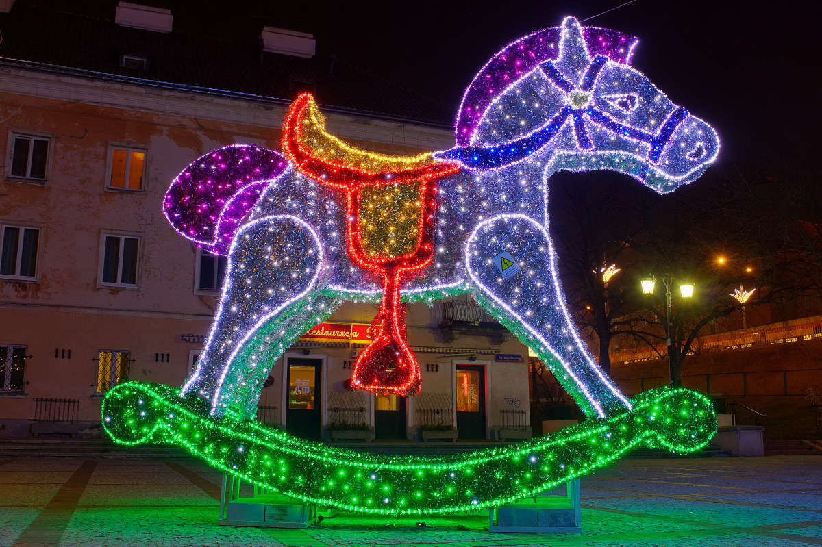 Rynek Mariensztacki (Warsaw » Christmas Illumination)