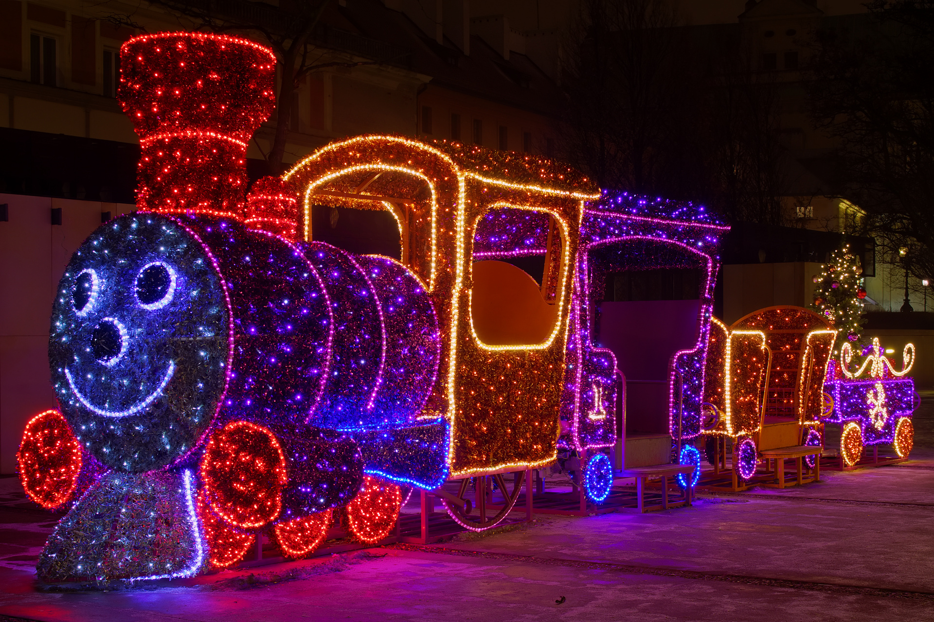 Skwer HC Hoovera (Warsaw » Christmas Illumination)