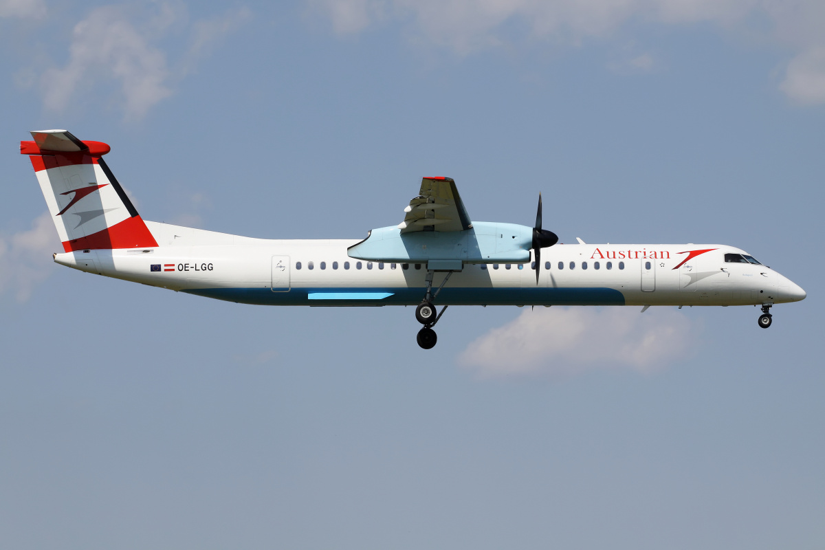 OE-LGG (Samoloty » Spotting na EPWA » De Havilland Canada DHC-8 Dash 8 » Austrian Airlines)