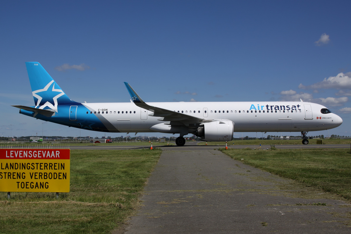 C-GOIK, Air Transat (Samoloty » Spotting na Schiphol » Airbus A321neo)