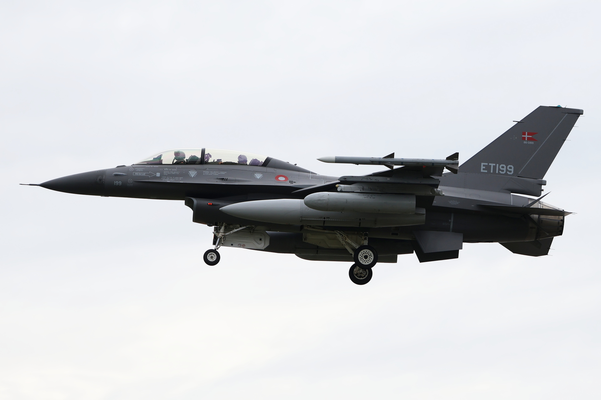 F-16BM, ET-199, Royal Danish Air Force (Aircraft » Air Show Radom 2023 » Lockheed Martin F-16 Fighting Falcon)