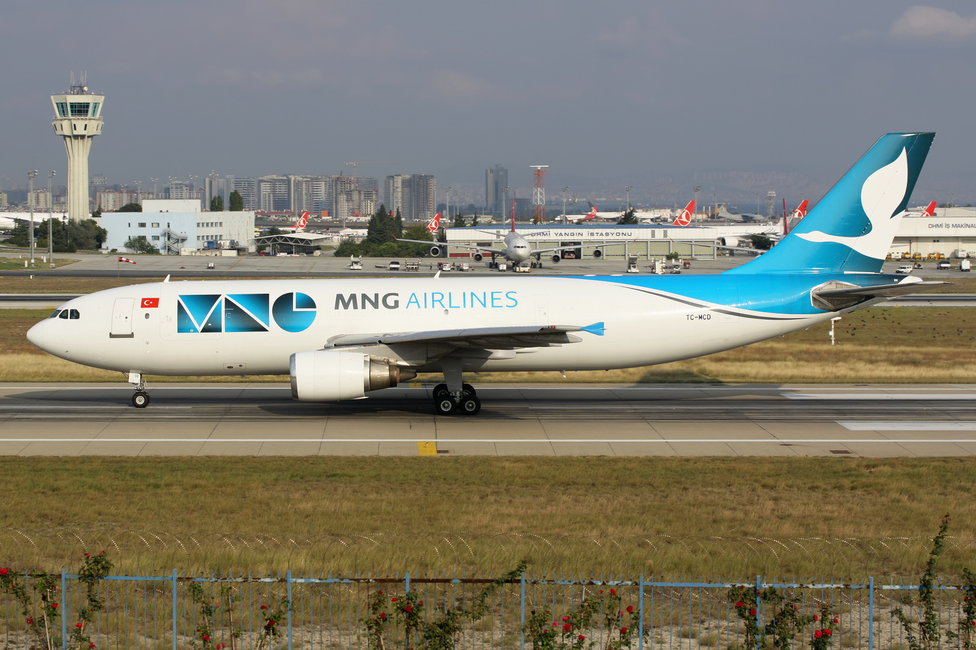 TC-MCD, MNG Airlines Cargo (Samoloty » Port Lotniczy im. Atatürka w Stambule » Airbus A300B4-600F)