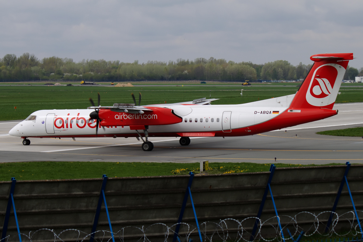 D-ABQA, AirBerlin (Aircraft » EPWA Spotting » De Havilland Canada DHC-8 Dash 8 » AirBerlin)