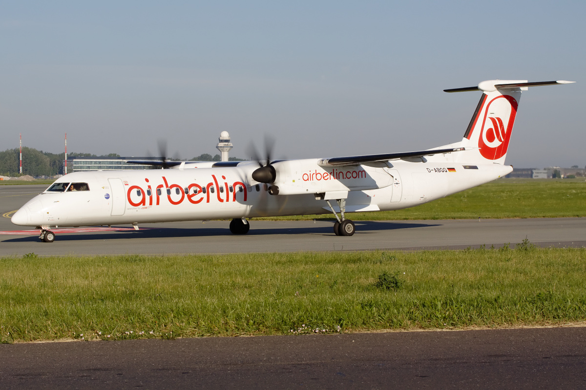 D-ABQQ (Aircraft » EPWA Spotting » De Havilland Canada DHC-8 Dash 8 » AirBerlin)