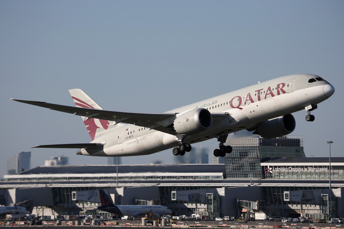 A7-BCC (Aircraft » EPWA Spotting » Boeing 787-8 Dreamliner » Qatar Airways)