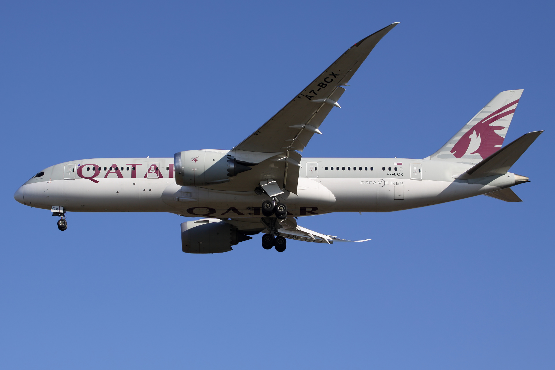 A7-BCX (Aircraft » EPWA Spotting » Boeing 787-8 Dreamliner » Qatar Airways)