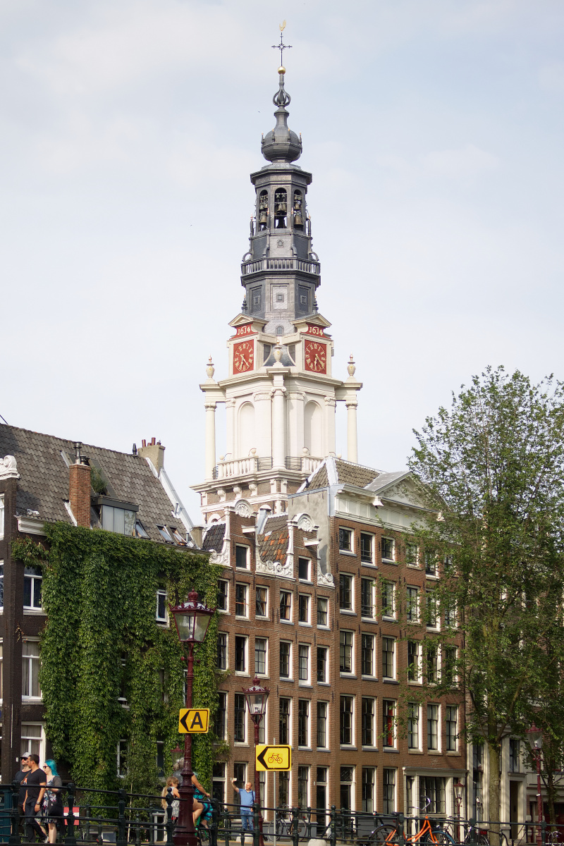 Zuiderkerk z Kloveniersburgwal (Podróże » Amsterdam)