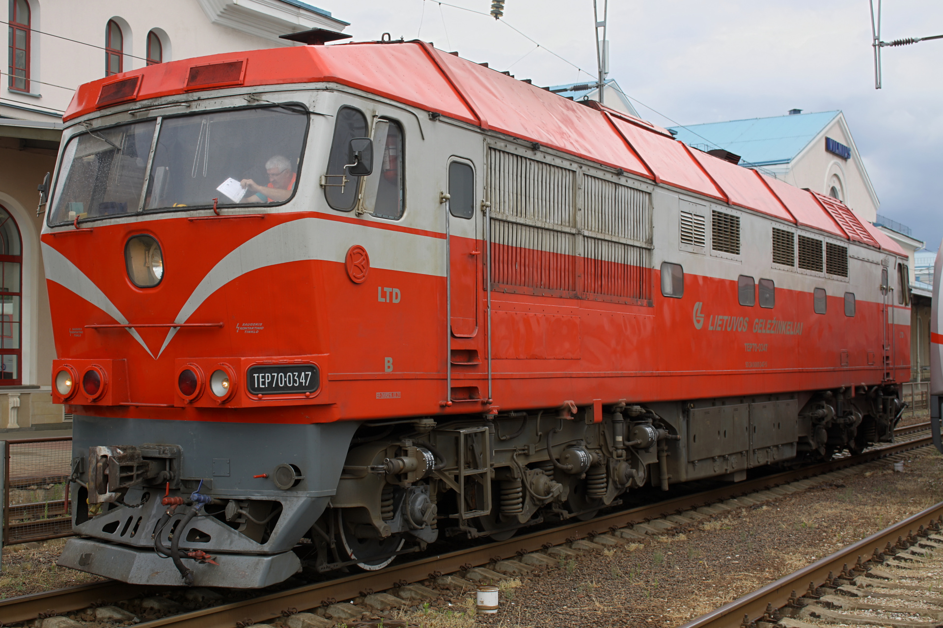 КЗ TEP70-0347 (Travels » Vilnius » Vehicles » Trains and Locomotives)