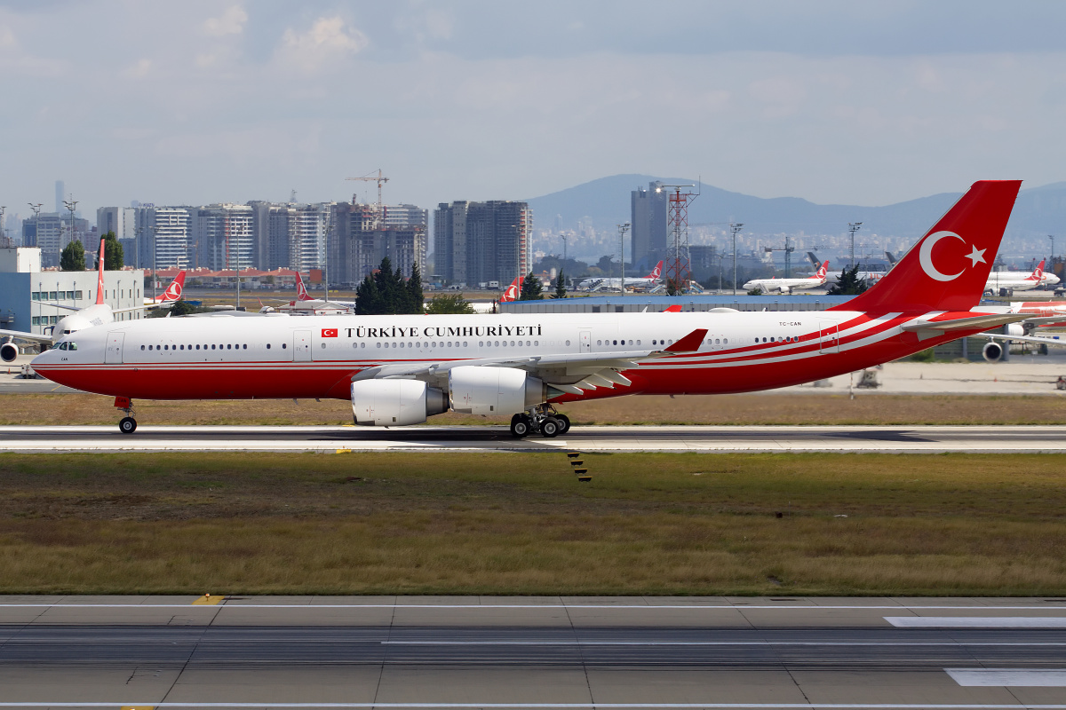 Airbus A340-500, TC-CAN, Tureckie Siły Powietrzne