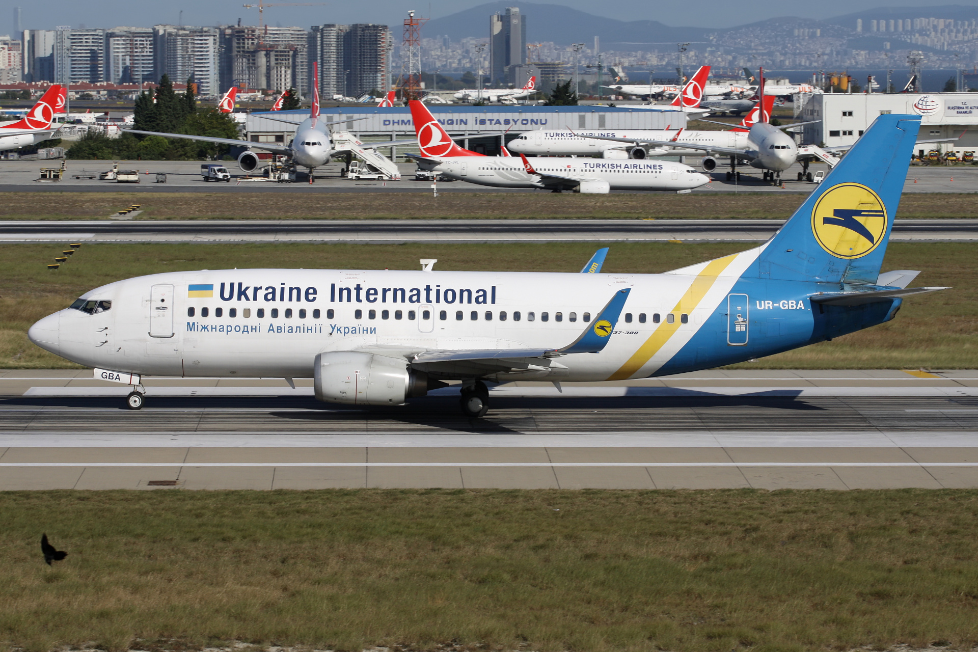 Boeing 737-300, UR-GBA, Ukraine International Airlines (Samoloty » Port Lotniczy im. Atatürka w Stambule » różne)